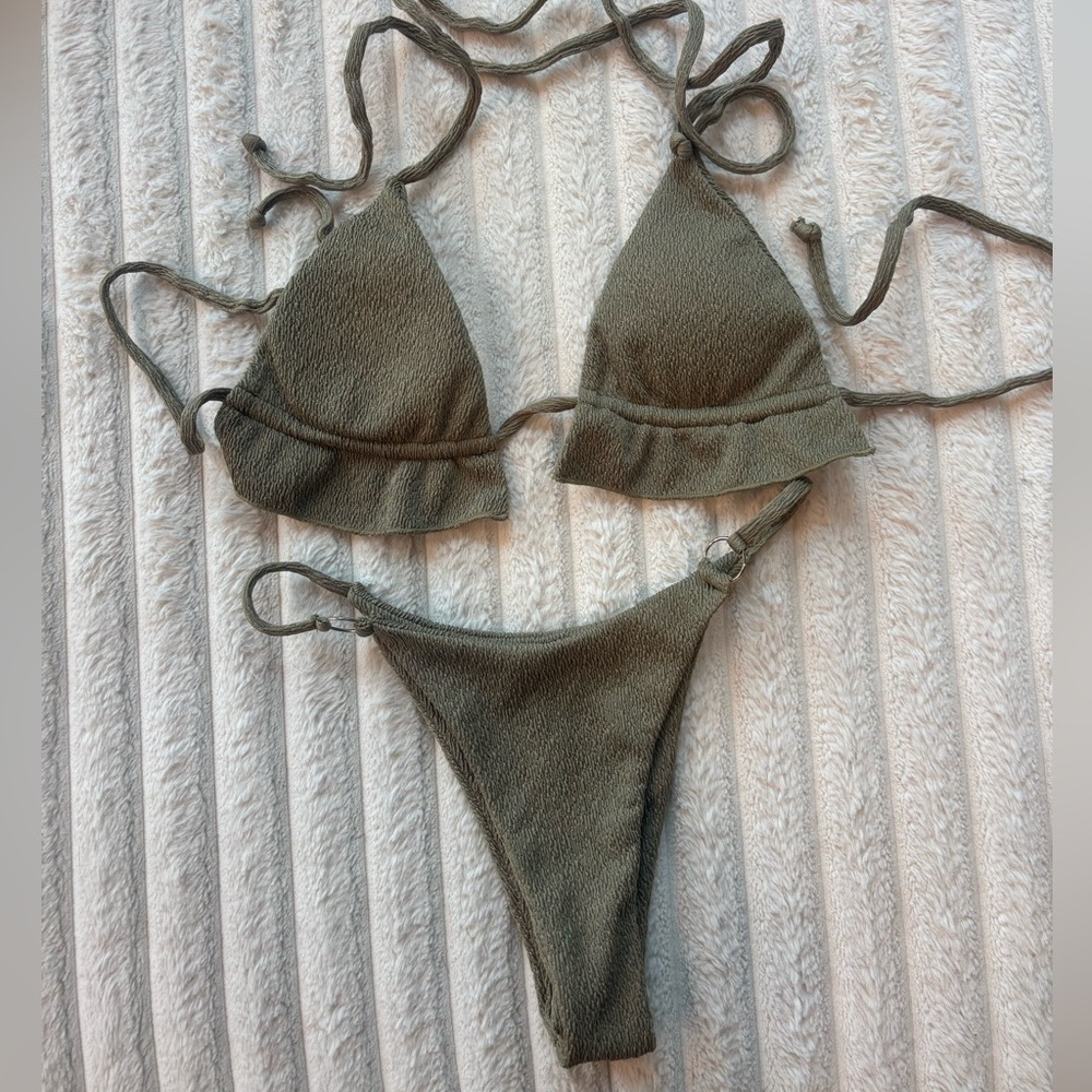 Zaful Green Bikini Set